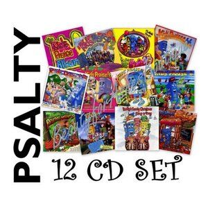 Psalty the Singing Songbook Kids Praise! Childrens Worship Songs CD Set of 12